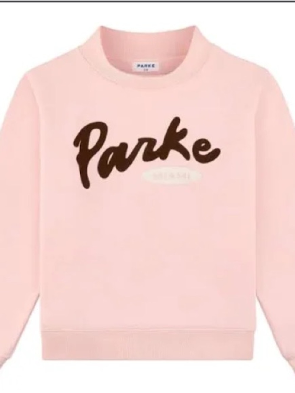 Parke Miami Pink Logo Crew Sweatshirt